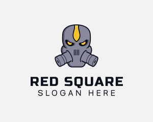 Gas Mask Villain logo design