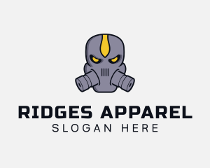 Gas Mask Villain logo design