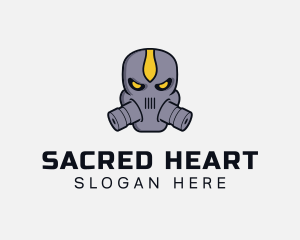 Gas Mask Villain logo design