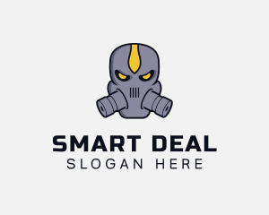 Gas Mask Villain logo design