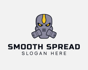 Gas Mask Villain logo design