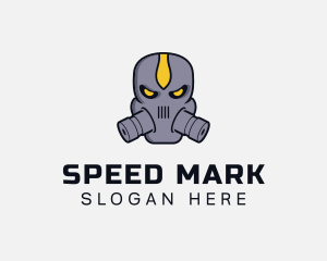 Gas Mask Villain logo design