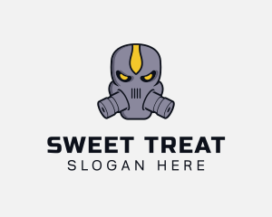 Gas Mask Villain logo design