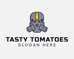 Gas Mask Villain logo design