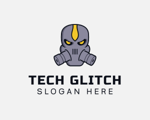 Gas Mask Villain logo design