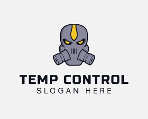 Gas Mask Villain logo design