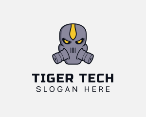 Gas Mask Villain logo design