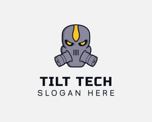 Gas Mask Villain logo design