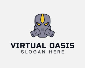 Gas Mask Villain logo design