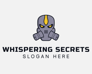 Gas Mask Villain logo design