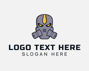 Mascot - Gas Mask Villain logo design