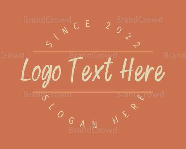 Fashion Boutique Wordmark Logo