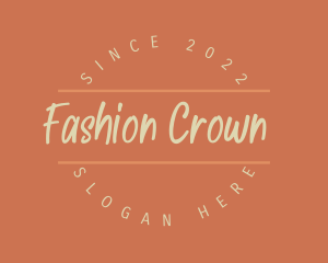 Fashion Boutique Wordmark logo design