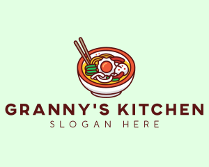 Bibimbap Korean Food logo design