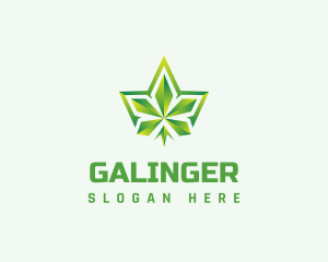Polygon - Polygon Cannabis Leaf logo design