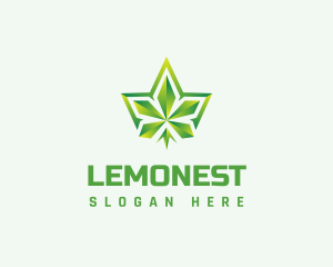 Polygon - Polygon Cannabis Leaf logo design