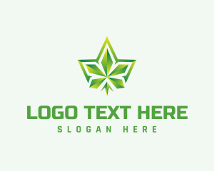 Polygon - Polygon Cannabis Leaf logo design