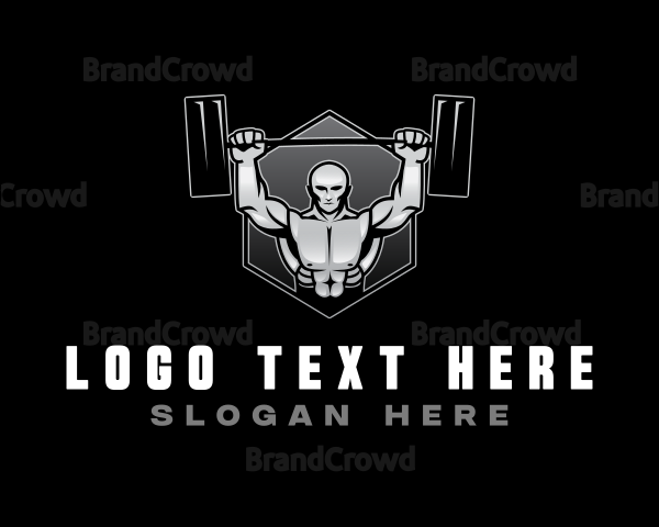 Strong Man Bodybuilder Logo