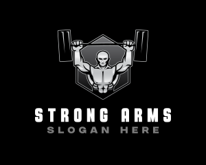 Strong Man Bodybuilder logo design