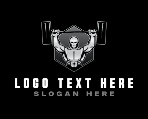 Strong Man Bodybuilder Logo