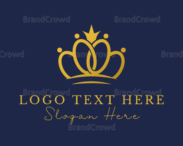 Gold Royal Crown Ring Logo
