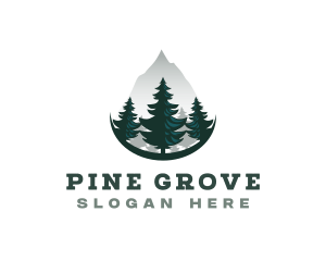 Pine Tree Mountain Forestry logo design