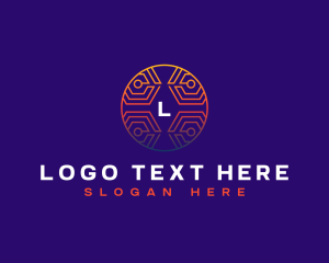 Logistics - Digital Programming Technology logo design