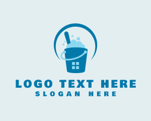 Hygiene - Cleaning Bucket Window logo design