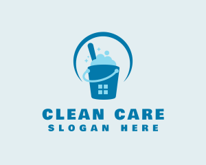 Cleaning Bucket Window logo design