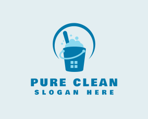 Cleaning Bucket Window logo design