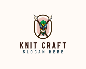 Spear Tribal Tiki  logo design