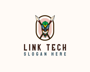 Spear Tribal Tiki  logo design