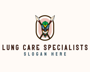 Spear Tribal Tiki  logo design