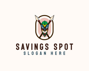 Spear Tribal Tiki  logo design