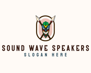 Spear Tribal Tiki  logo design