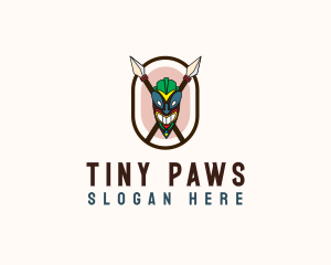 Spear Tribal Tiki  logo design