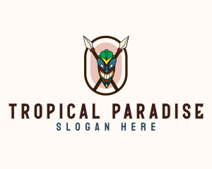 Hawaii - Spear Tribal Tiki logo design