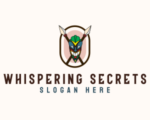 Spear Tribal Tiki  logo design