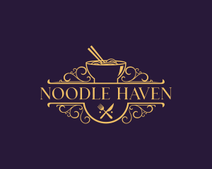 Noodle - Fancy Noodle Restaurant logo design