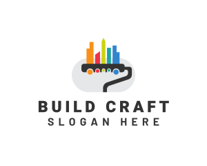 Building Renovation Paint logo design