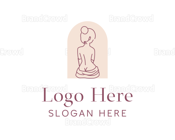 Sexy Nude Woman Logo