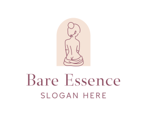 Sexy Nude Woman logo design