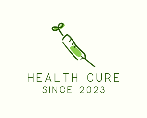 Medication - Natural Medical Syringe logo design