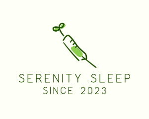Anesthesia - Natural Medical Syringe logo design
