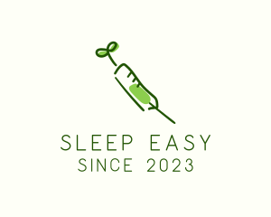 Anesthesiologist - Natural Medical Syringe logo design