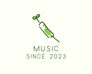 First Aid - Natural Medical Syringe logo design