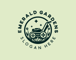 Lawn Mower Landscaping logo design