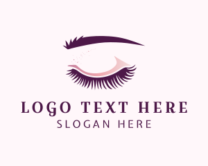 Makeup Tutorial - Eyelash Extension Salon logo design