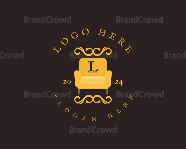 Luxury Couch Chair Logo