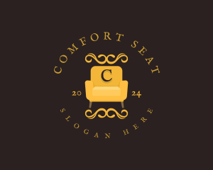 Luxury Couch Chair logo design